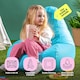 image 2 of Icon Kids Dalton High Back Indoor Outdoor Bean Bag, Aqua
