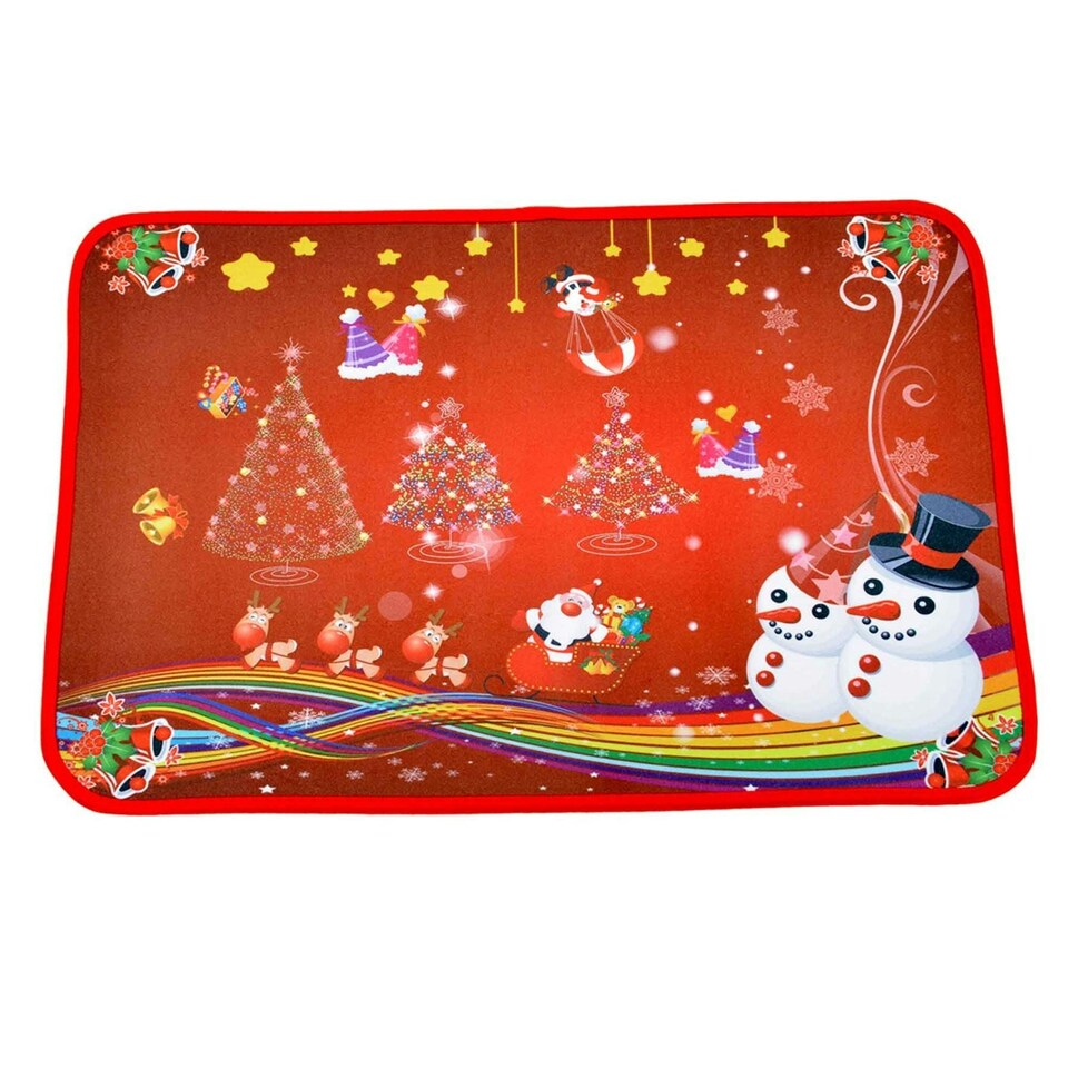 image 1 of 1 x Christmas Doormat Christmas Theme Printed Soft Floor Mats
