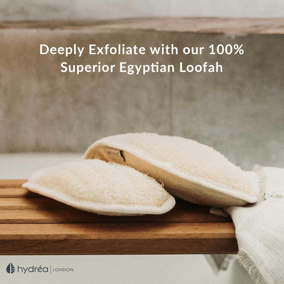 image 1 of Hydréa London Organic Egyptian Loofah Spa Mitt - Dual Sided