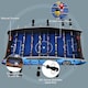 image 6 of HOMCOM 29 Inch Mini Tabletop Football Foosball Gaming Table  Play Fun Game Toy 74.5L x 36.1W x 12H CM