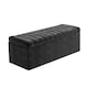 image 4 of Safar 180cm Wide Ottoman Storage box - Black Naples Ottoman Box with Storage