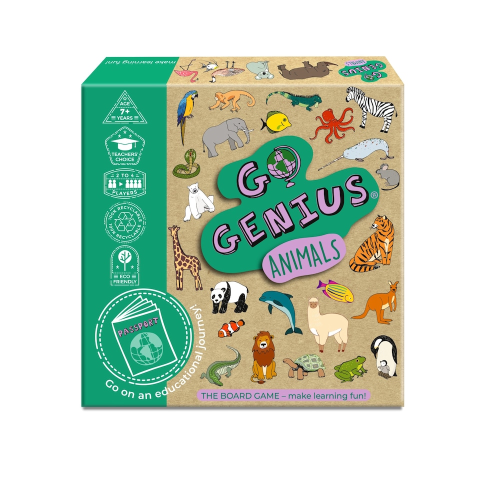image 1 of Whiz Kid Games Go Genius Board Game - Animals