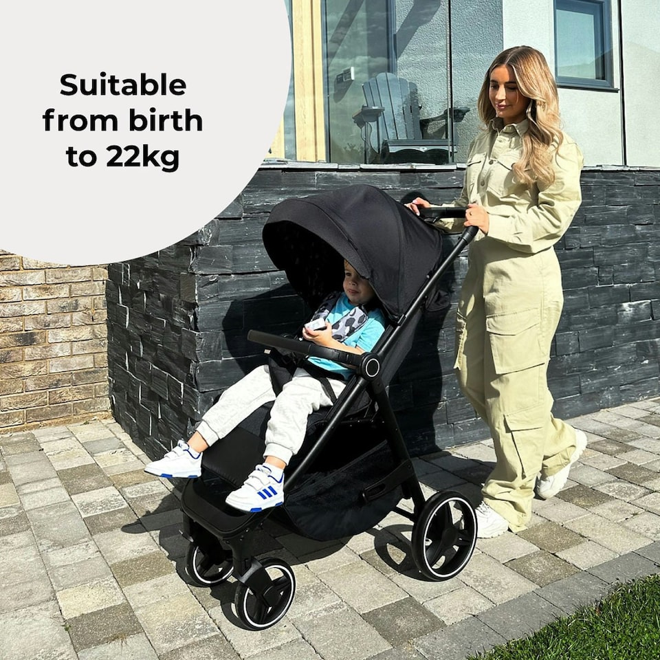 image 1 of MB160 Pushchair - Black Leopard