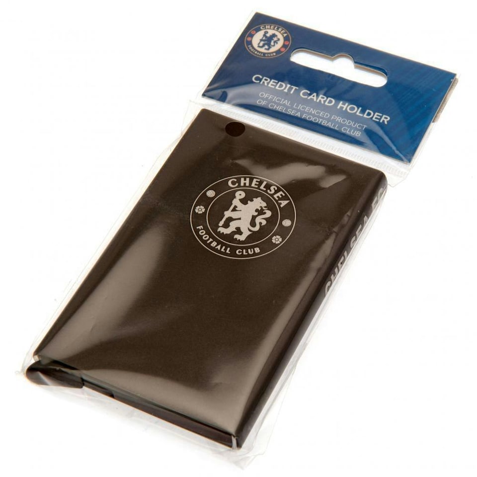 image 1 of Chelsea FC Aluminium Card Holder - Brown - One Size