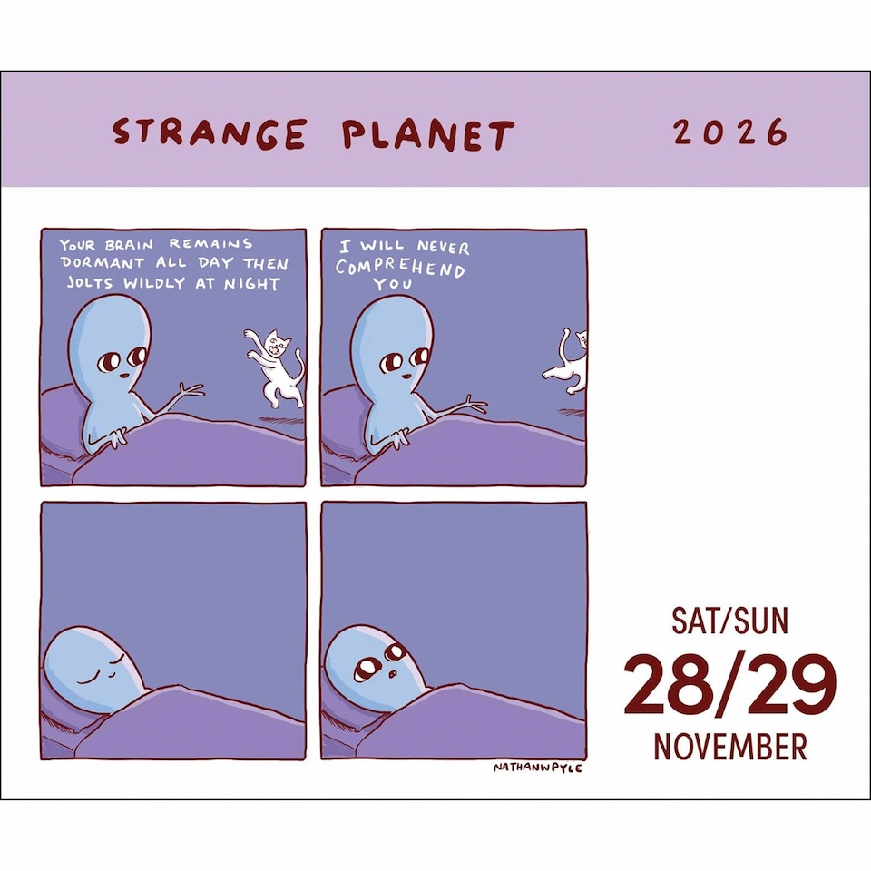 image 1 of Strange Planet 2026 Day-to-Day Calendar : I Am a Beacon of Joy
