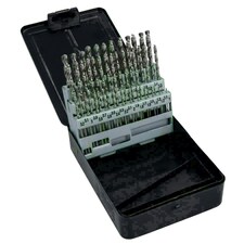 Metric HSS G Drill Bit Set Split Point Drills in 0.1mm Increments 1mm - 6mm 51pc