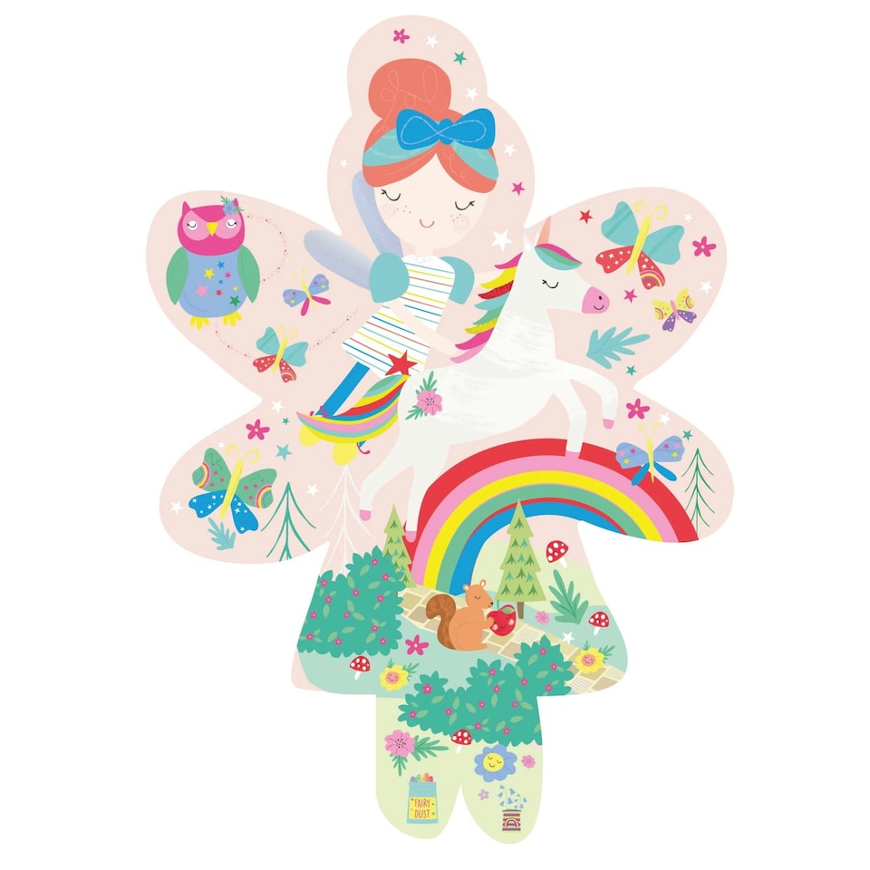 image 1 of Floss & Rock Jigsaw Puzzle 20 Piece - Rainbow Fairy