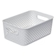 image 1 of SmartStore Essence Medium White Organiser Tray Storage Basket, 5.6L White