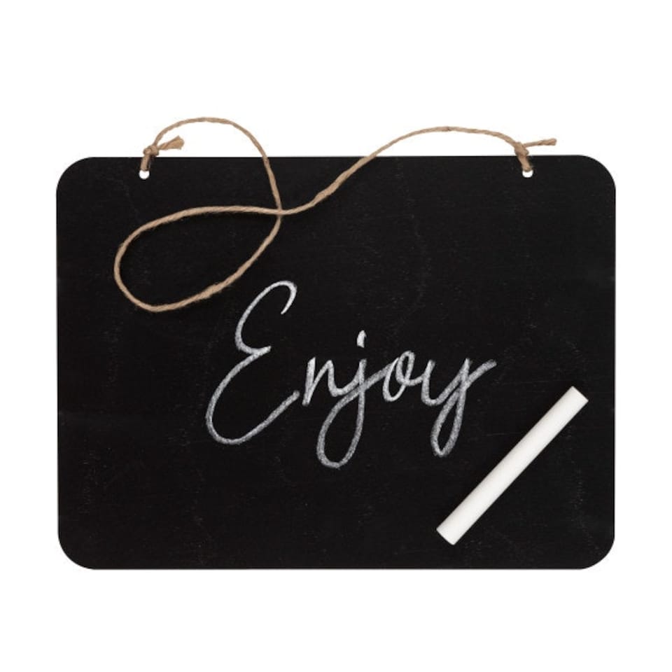 image 1 of Hanging Chalkboard Sign