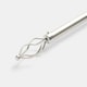 image 3 of OHS Curtain Pole Extendable 28mm Metal Finnials Twist End Rod Fittings | Silver