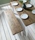 image 6 of Hallway Bench Kitchen Dining Entryway in White and Dark Pine Canterbury 157cm | White | L