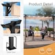 image 4 of Rattantree Outdoor Retractable Pergola Gazebo Metal Canopy 8ft x 8ft