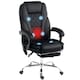image 1 of Vinsetto Massage Office Chair, Heated Reclining Desk Chair, Black