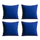 image 1 of Waterproof Outdoor Garden Cushion Covers Patio Cushion Cover Cases Square Pack Of 4 45cm X 45cm Blue