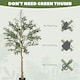 image 7 of HOMCOM 5ft 150cm Decorative Artificial Plant, Silk Olive Tree with 720 Leaves and 32 Olive Fruits in Pot, Fake Plant for Home, Office, Living Room, Indoor Decor | Green