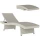 image 6 of Outsunny PE Rattan Sun Lounger with 4-Level Adjustable Backrest Black | Black