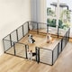 image 2 of Yaheetech 12-Panel Metal Dog Playpen, 65 × 80 cm Black