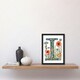 image 2 of Letter Wildflowers Poppy Floral Birthday Gift Mum Black Framed Wall Art Print A4