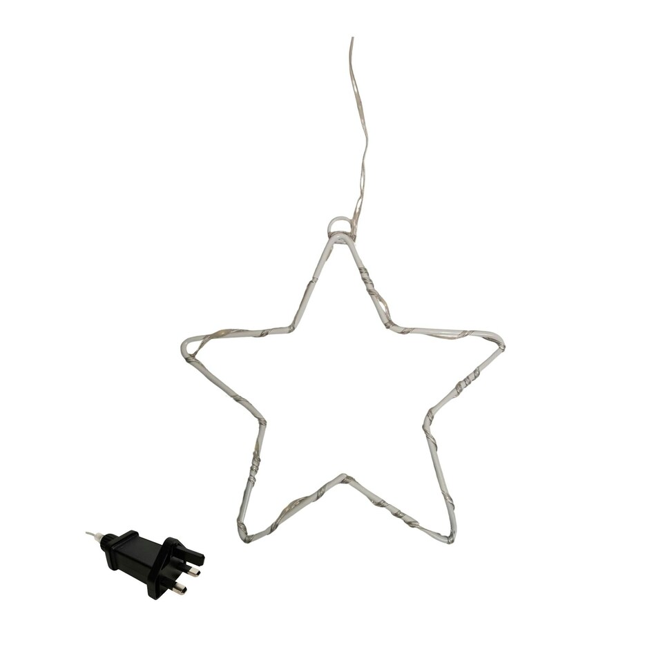 image 1 of 1.2m x 1.2m FlexiBrights Christmas Star Curtain Lights with 258 White LEDs