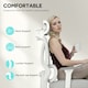 image 3 of HOMCOM Executive Office Chair, Recliner Computer Chair with Footrest, Grey Grey