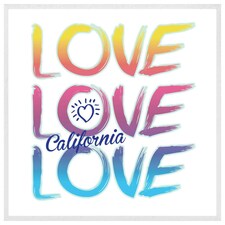 Love california (Picture Frame) White | M