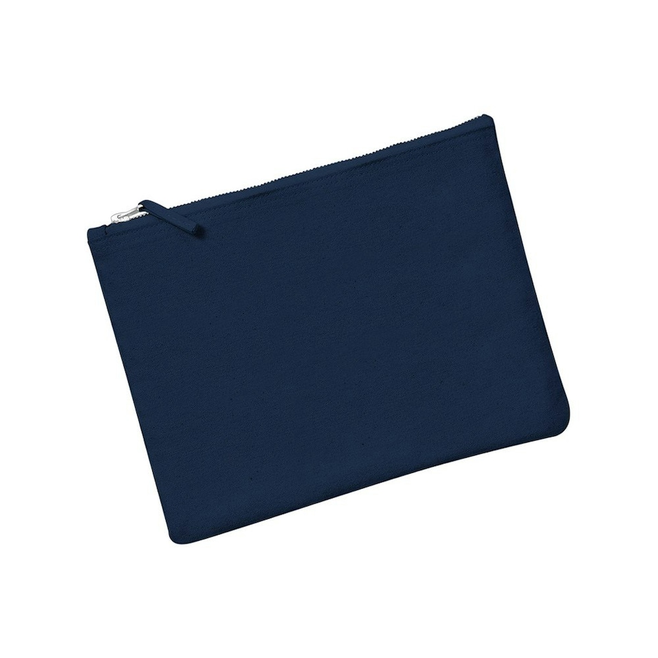 image 1 of Westford Mill Canvas Accessory Bag - Navy - 22.5cm x 16cm Blue