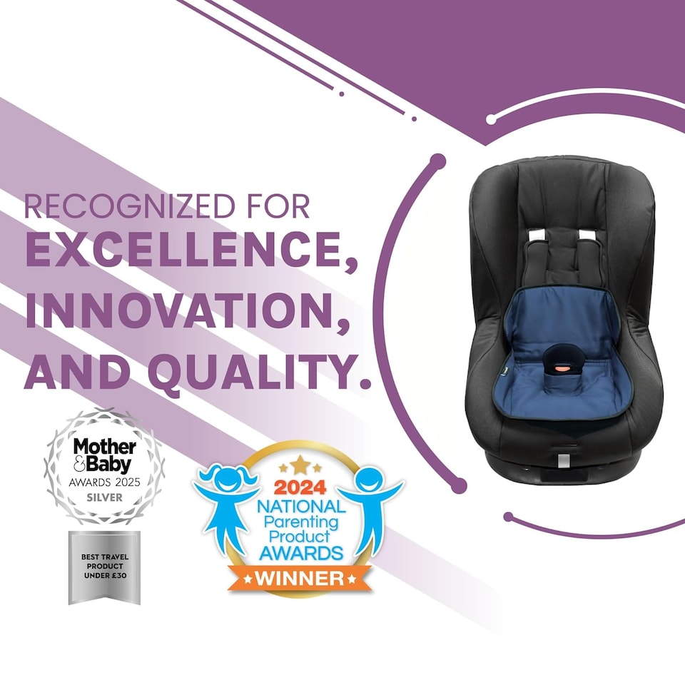 image 1 of Lynmark® Potty Training Car Seat Protector Cover with Middle Buckle Hole, Navy | Blue | Navy | Universal | 1