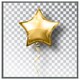image 3 of Golden star balloon (Picture Frame) Brown | L