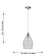 image 6 of First Choice Lighting Set of 2 Birch Clear Fluted Glass with Chrome Pendant Fittings Chrome | Clear