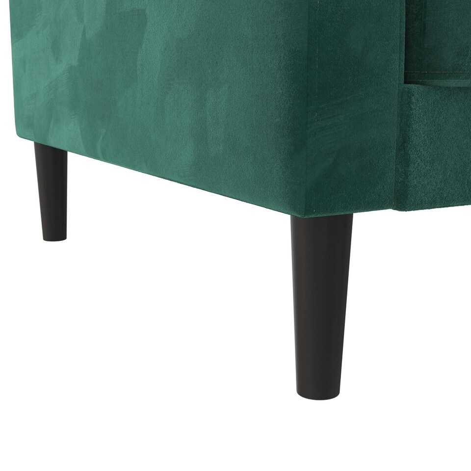 image 1 of Dorel Home - Liam Sofa Bed in Velvet Green | Green | GREEN VELVET | Not provided