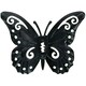 image 2 of Small Blue Metal Butterfly Garden/Home Wall Art Ornament 11x8.5cm