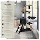 image 2 of Cat Tree Dominik - 144 cm, sisal cat scratching post, mice & anti-tip protection - Black