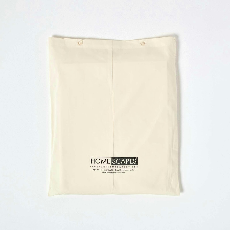 image 1 of Homescapes Cream Egyptian Cotton Fitted Sheet 200 TC, King | Cream | King
