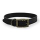 image 1 of HugglePets Legacy Leather Dog Collar - Black Black | S