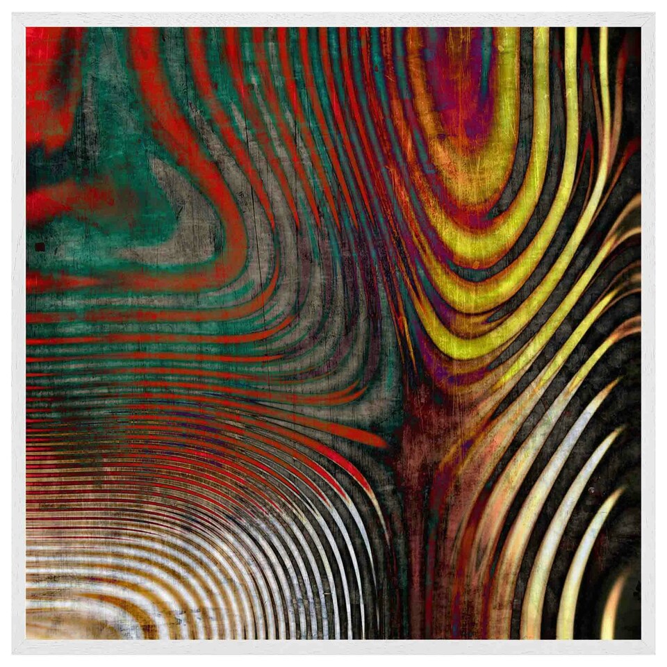 image 1 of Psychedelic print (Picutre Frame) White | S