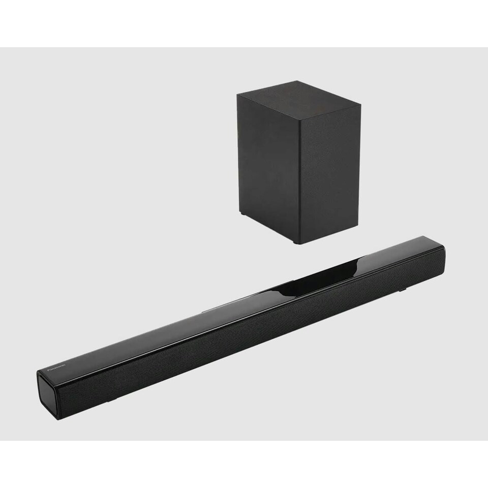 image 1 of Panasonic SC-HTB150EBK Black Slim 2.1 Wireless Compact Soundbar with Wireless Subwoofer