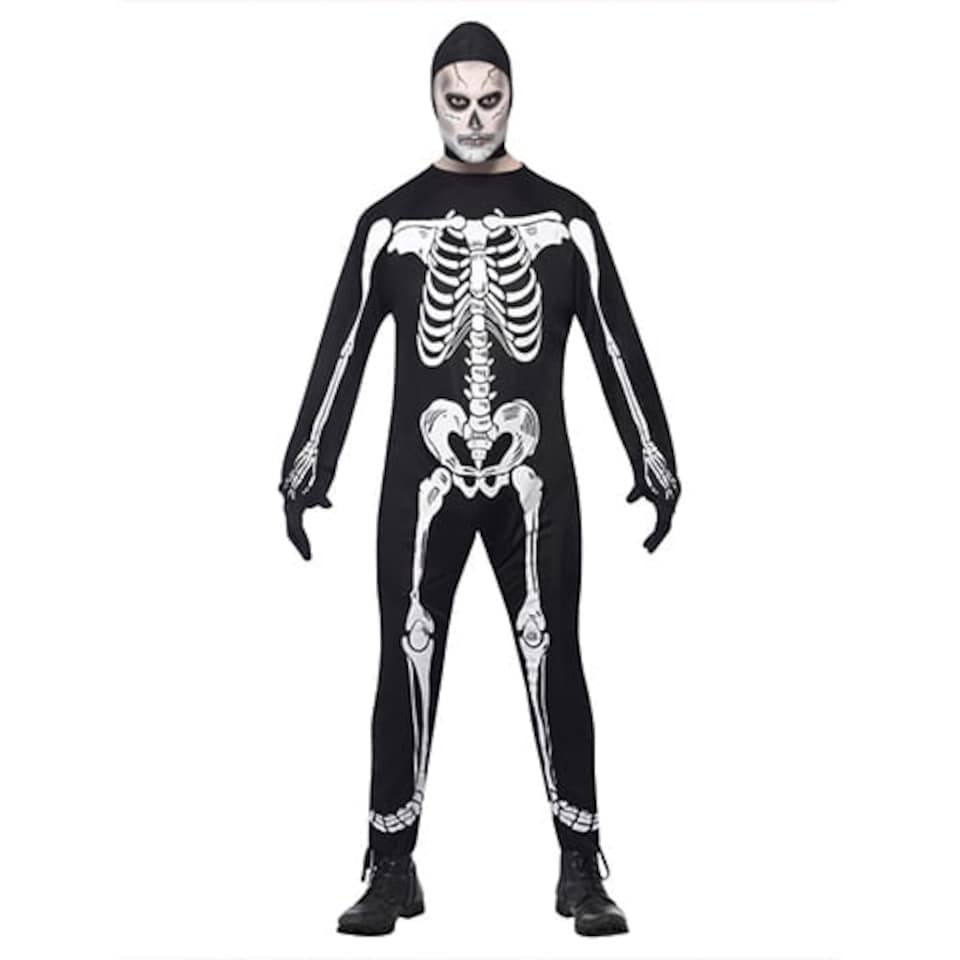 image 1 of Skeleton Fancy Dress Costume Unisex Adult Large