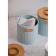 image 9 of KitchenCraft Airtight Tea Coffee Sugar Canister Set Blue