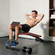 image 2 of HOMCOM Foldable Dumbbell Bench Weight Training, 7 Incline Adjustable, Red
