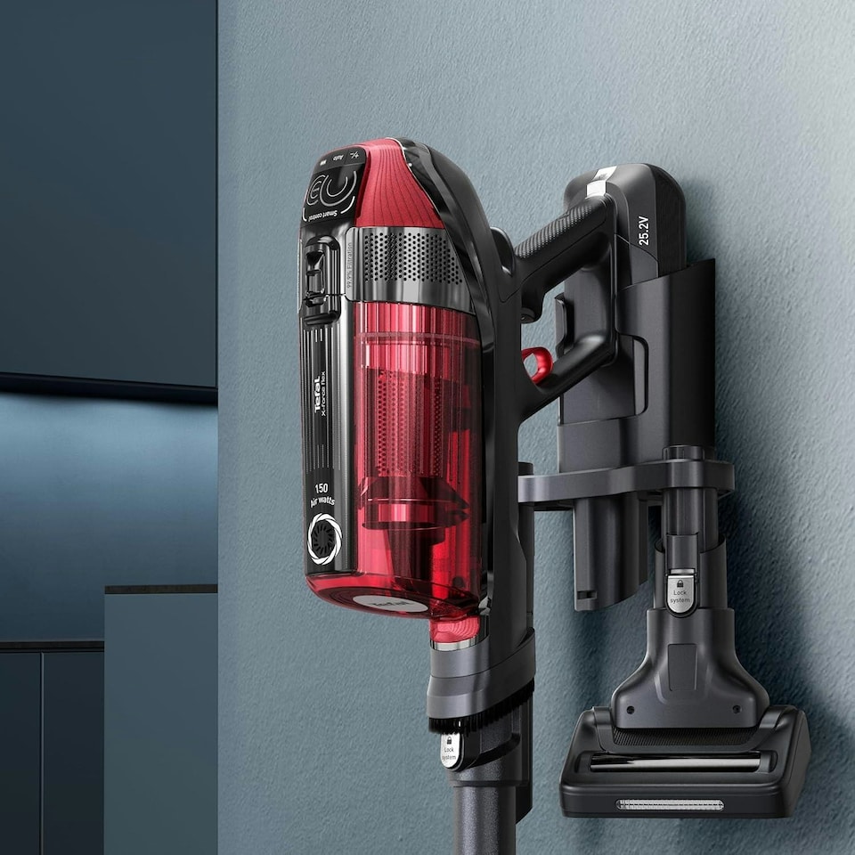 image 1 of Tefal X-Force Flex 12.60 Car Cordless Stick Vacuum Cleaner TY98A1GO Black and Red