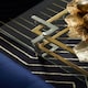 image 4 of Interiors by Premier Glass Top Coffee Table, Gold and Silver Luxury Coffee Table, Modern Style Metal Coffee Table with Glass Top Gold