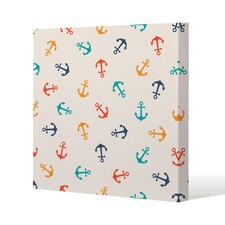 Multi Coloured Anchors (Canvas Print) 77 x 77 x 4cm