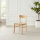 image 3 of Furniturebox Bonnie 2x Oak and Veneer Wooden Rope Dining Chairs
