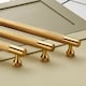 image 5 of Pushka Home Solid Brass Knurled Bar Handle 160mm - Gold