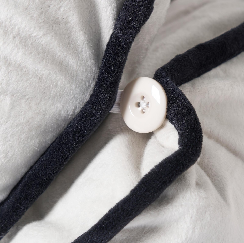 image 1 of OHS Piped Edge Reading Pillow with Head Rest Back Support Bed Sofa | Cream