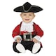 image 1 of Fiestas Guirca Baby Pirate Costume Set | Red | Burgundy/Black | 18-24 mths | 1