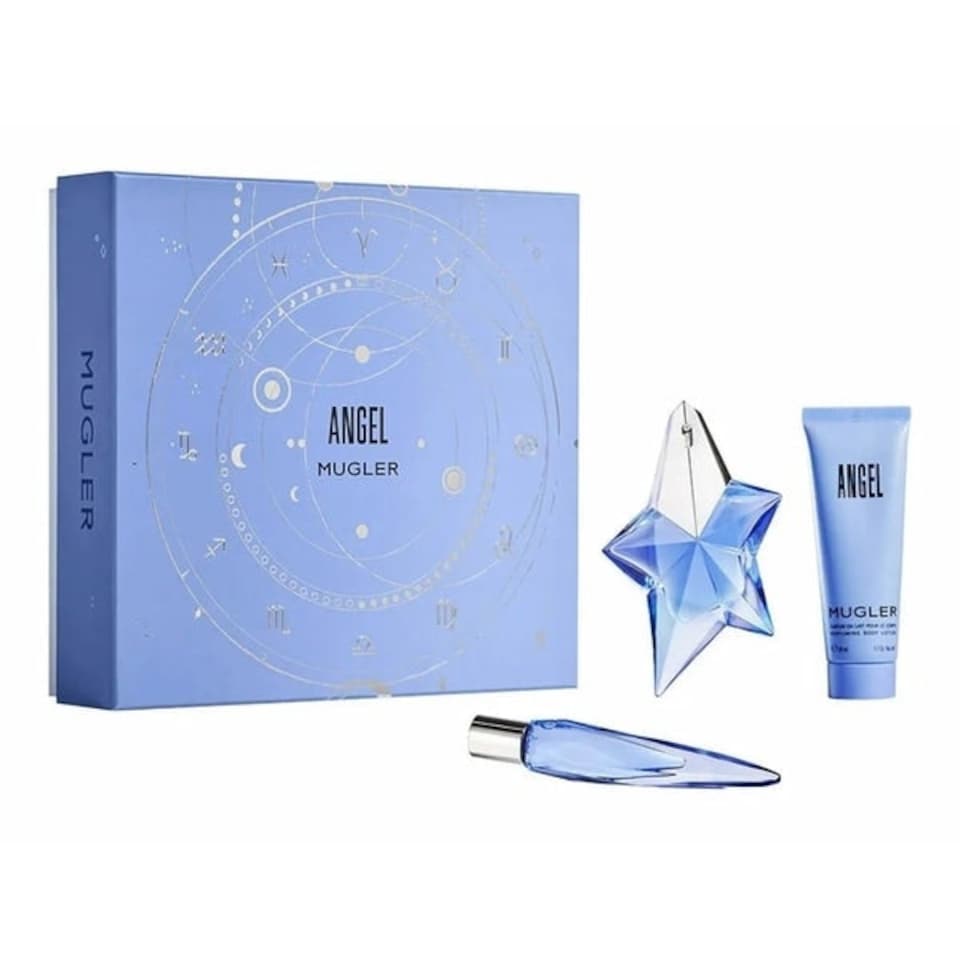 image 1 of Thierry Mugler Angel Gift Set 60ml EDP + 10ml EDP + 50ml Body Lotion