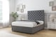 image 3 of Sloomy Mayfair Armour Coniston Divan Bed Base 2 Drawers Foot-End With 54 Inch Floor Standing Headboard | Grey | Armour | Small Double | 1