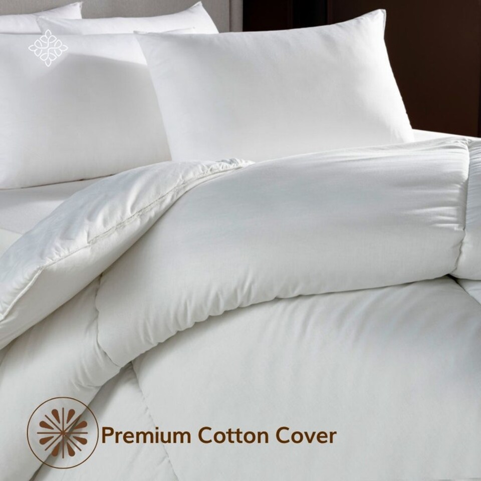 image 1 of Opulent Home Lightweight 100% Cotton 7.5 Tog Summer Duvet – King