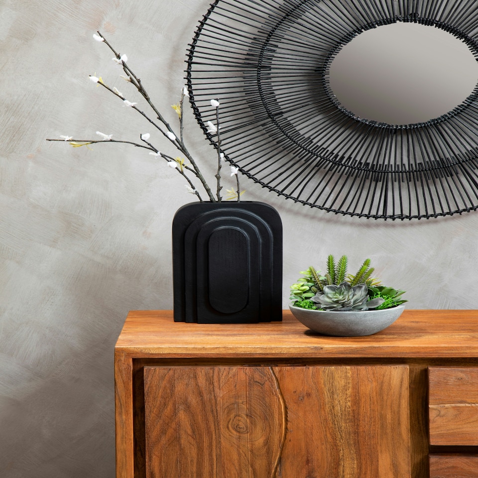 image 1 of Interiors by Premier Acacia One Door Sideboard Brown